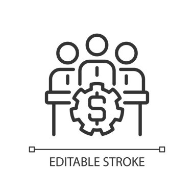 Yöneticiler kurulu piksel mükemmel doğrusal simge