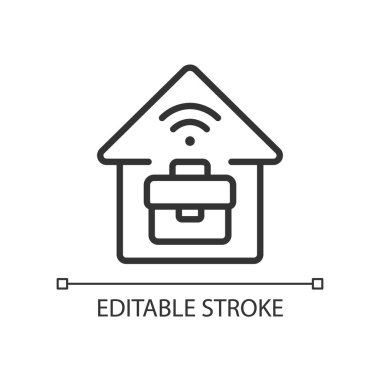 Telekomünikasyon pikseli mükemmel doğrusal simge