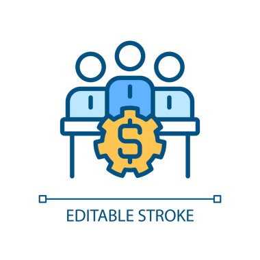 Yönetim kurulu mükemmel RGB renk simgesi piksel