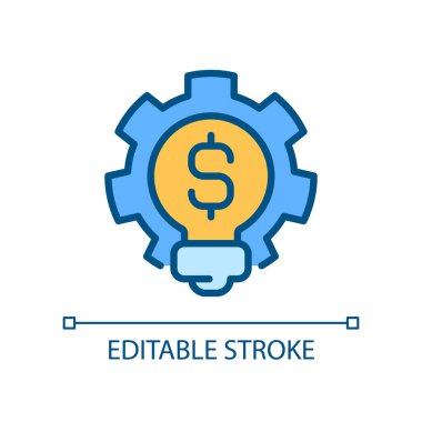 İş fikri pikseli mükemmel RGB renk simgesi