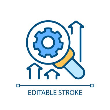 Araştırma ve geliştirme piksel mükemmel RGB renk simgesi