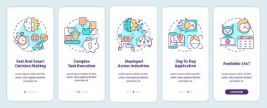 Yapay zeka mobil uygulama ekranında güçlü