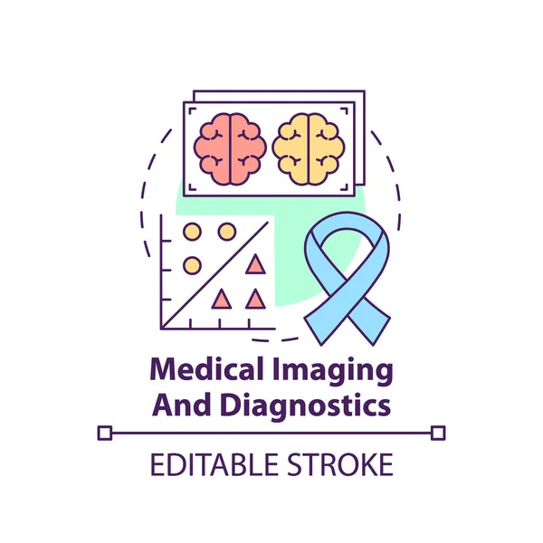 Medical imaging and diagnostics concept icon — Image vectorielle