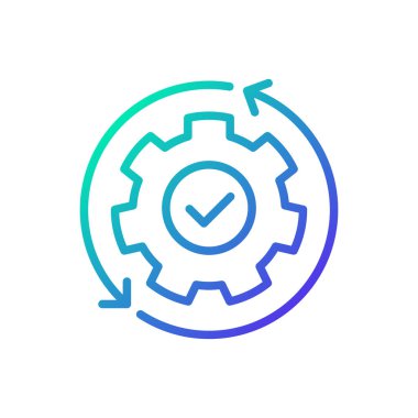 Otomasyon gradyan doğrusal vektör simgesi