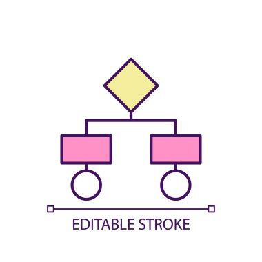 Algoritma yapısı RGB renk simgesi