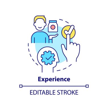 Deneyim konsepti simgesi