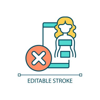 Çıplak fotoğrafları RGB renk simgesi olarak gönderme