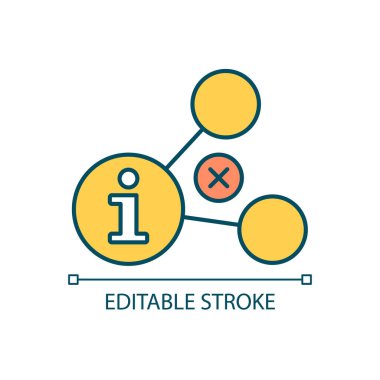 Bilgi gönderme RGB renk simgesi