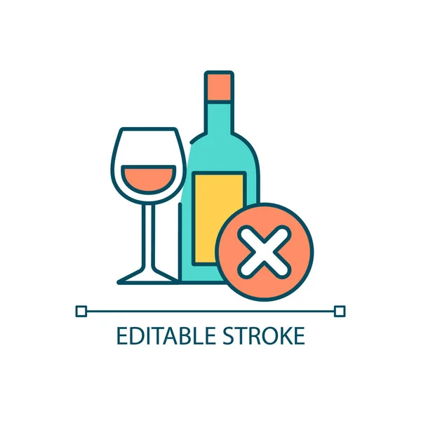 Kein Alkohol-Symbol — Stockvektor