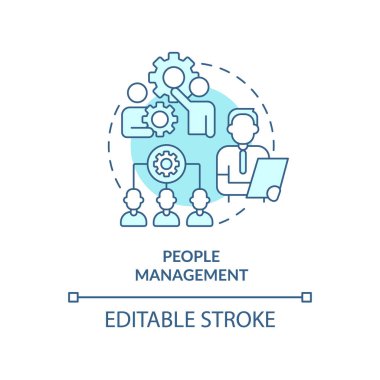 Turkuaz konsept ikonu. Üniversite öğrencileri için en iyi beceri soyut fikir ince çizgili illüstrasyon devam ediyor. İzole bir taslak çizim. Düzenlenebilir felç. Arial, Myriad Pro-Kalın yazı tipleri