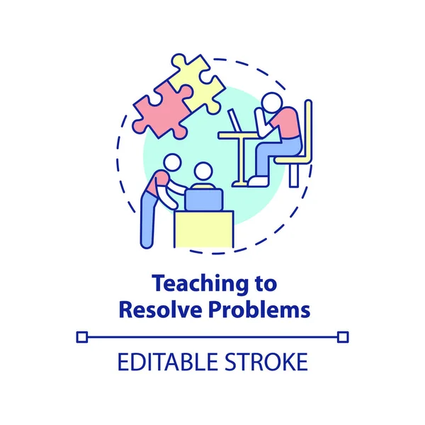 Teaching Resolve Problems Concept Icon Family Relationships Importance Abstract Idea — Stockový vektor