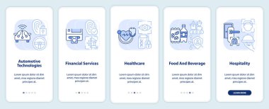 Açık mavi kullanarak biyometrik teknoloji mobil uygulama ekranında. Doğrusal kavramlarla düzenlenebilir grafik yönergelerini 5 adımda gezdir. UI, UX, GUI şablonu. Kullanılan sayısız Pro-Kalın, Düzenli yazı tipleri