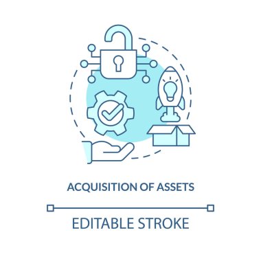 Turkuaz konsept ikonu satın alınması. Yeni teknolojilere erişim soyut fikir ince çizgi çizimi. İzole bir taslak çizim. Düzenlenebilir felç. Arial, Myriad Pro-Kalın yazı tipleri