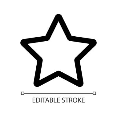 En sevdiği beyaz doğrusal ui simgesi. En iyi multimedya dosyalarını seç. Oyuncu kontrolü. GUI, UX tasarımı. Uygulama ve web için izole edilmiş kullanıcı arayüzü ögesi. Düzenlenebilir felç. Kullanılan Arial yazı tipi