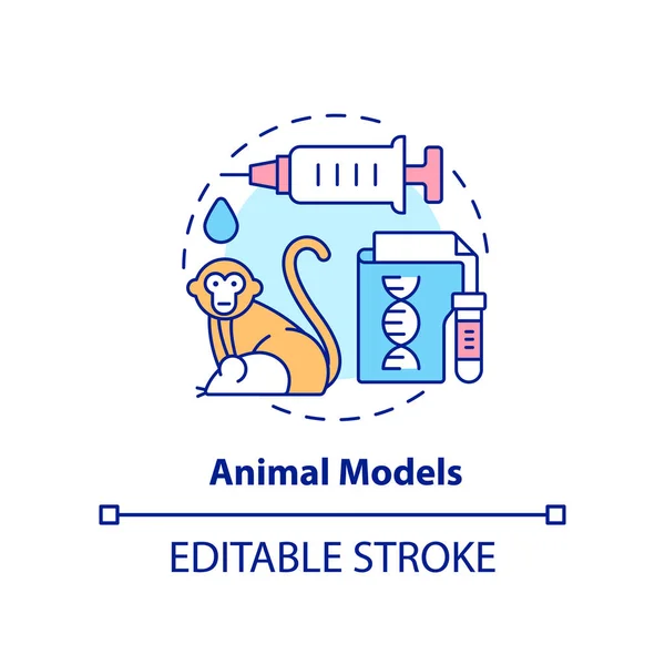 Animal Models Concept Icon Pandemic Preparedness Preclinical Research Abstract Idea — Vector de stock