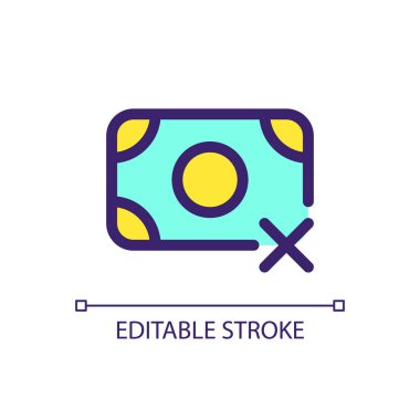 Nakitsiz ödeme sadece mükemmel RGB renk ui ikonu. Kredi kartıyla öde. Basit doldurulmuş çizgi ögesi. Mobil uygulama için UX tasarımı. Vektör izole görüntü grafiği. Düzenlenebilir felç. Kullanılan Arial yazı tipi