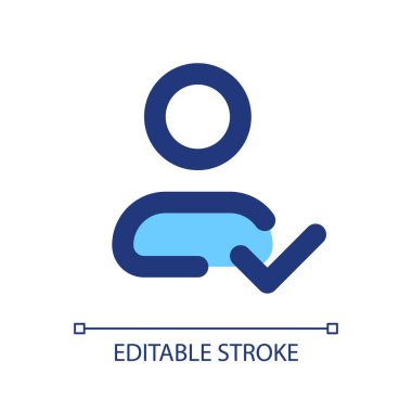 İletişim piksel mükemmel RGB renk ui simgesi bilgileri kaydediliyor. Basit doldurulmuş çizgi ögesi. Mobil uygulama için UX tasarımı. Vektör izole görüntü grafiği. Düzenlenebilir felç. Kullanılan Arial yazı tipi