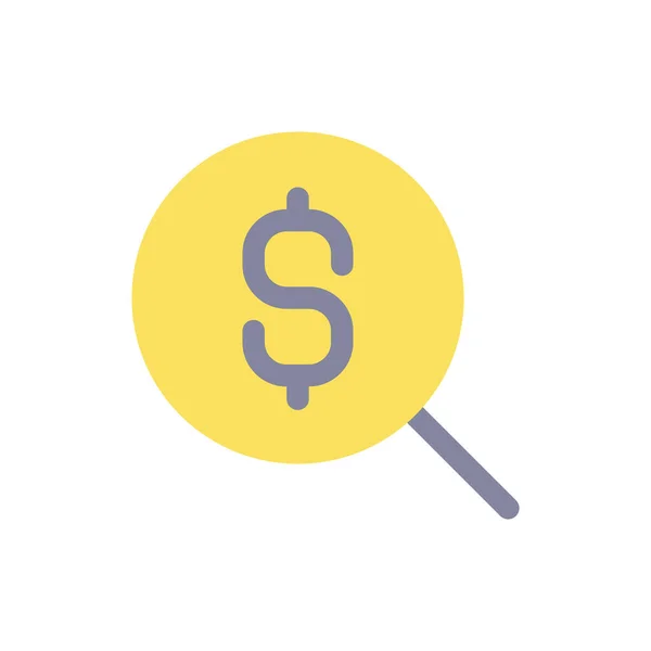Search Best Currency Exchange Rate Flat Color Icon Money Conversion — Wektor stockowy