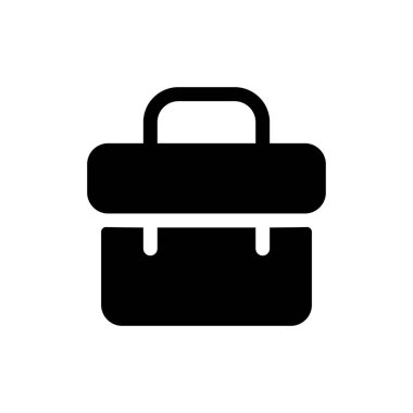 İş dünyası siyah glyph ui simgesi. İşsizlik. Ticaret ve pazarlama. Kullanıcı arayüzü tasarımı. Beyaz uzayda siluet sembolü. Ağ ve cep telefonu için sağlam bir resim. İzole vektör illüstrasyonu