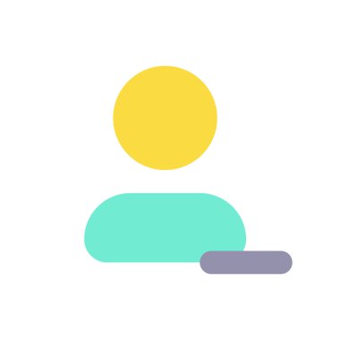 Teması düz renk ui simgesini kaldır. İstenmeyen kullanıcıyı sil. Adres defteri. Sohbeti organize et. İçeriği yönet. Mobil uygulama için basit doldurulmuş öge. Renkli, sağlam bir resim. Vektör izole edilmiş RGB illüstrasyonu