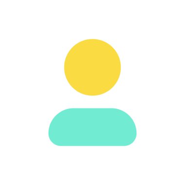 Düz renkli ui simgesiyle temas kur. Adres defteri yöneticisi. Profil sayfası. Kullanıcı adı ve telefon numarası. Mobil uygulama için basit doldurulmuş öge. Renkli, sağlam bir resim. Vektör izole edilmiş RGB illüstrasyonu