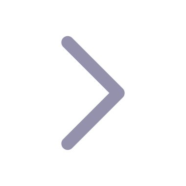 Sağ ok düz renk ui simgesi. Navigasyon yönü. İşaret levhası. Açı parantezi. Matematik sembolü. Mobil uygulama için basit doldurulmuş öge. Renkli, sağlam bir resim. Vektör izole edilmiş RGB illüstrasyonu