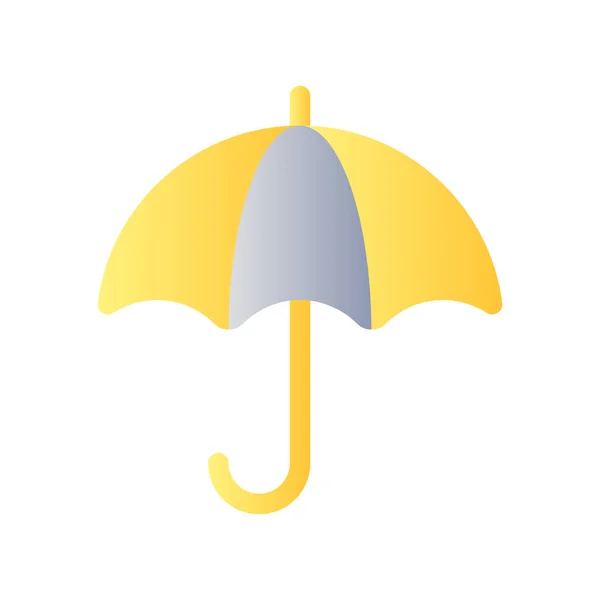 Regenschirm Flachen Farbverlauf Symbol Investitionsschutz Finanzversicherungen Wetter Zubehör Einfach Ausgefülltes — Stockvektor