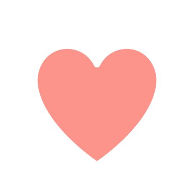 Kalp düz renk ui ikonu. Düğme gibi. Aşkı ifade etmek. Paylaşım tepkisi. İçerik için takdir. Mobil uygulama için basit doldurulmuş öge. Renkli, sağlam bir resim. Vektör izole edilmiş RGB illüstrasyonu