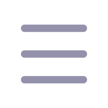 Hamburger menü gibi düz renkli ui ikonu. Üç satır. Daha fazla seçenek. Navigasyon düğmesi. Çökmüş menü. Mobil uygulama için basit doldurulmuş öge. Renkli, sağlam bir resim. Vektör izole edilmiş RGB illüstrasyonu