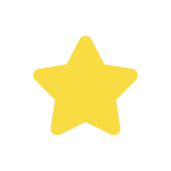 Estrella Color Plano Icono Marca Página Favorita Sentimiento Positivo Añadir — Vector de stock