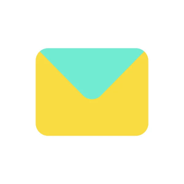 Unread Message Flat Color Icon Text Messaging Service Communication App — 图库矢量图片