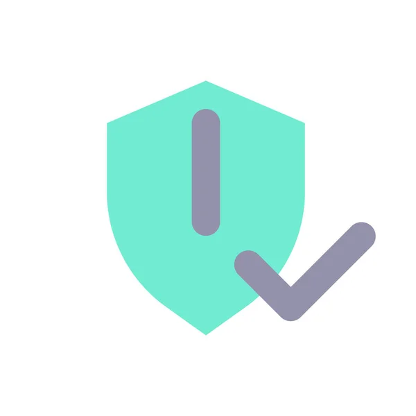 Everything Secured Flat Color Icon Digital Privacy Protect Personal Data — Διανυσματικό Αρχείο