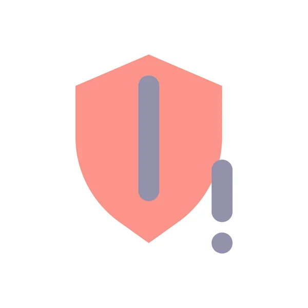 Security Threat Flat Color Icon Online Cybersecurity Hazards Vulnerabilities Risk — Vector de stock