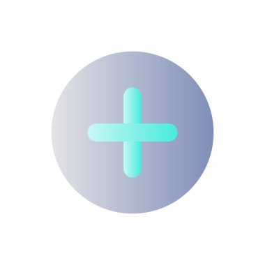 Düğme düzleştirici renk ui simgesi ekle. Sesi yükselt. Araç çubuğu kontrol elemanı. Menü komutu. Basit bir piktogram. Arayüz, mobil uygulama için UX tasarımı. Vektör izole edilmiş RGB illüstrasyonu