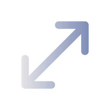 Düz renkteki ui simgesini büyüt. Oyuncu penceresi ölçekleniyor. Dokunmatik ekranda hareket. Görüntüyü yakınlaştırıyorum. Basit bir piktogram. Arayüz, mobil uygulama için UX tasarımı. Vektör izole edilmiş RGB illüstrasyonu