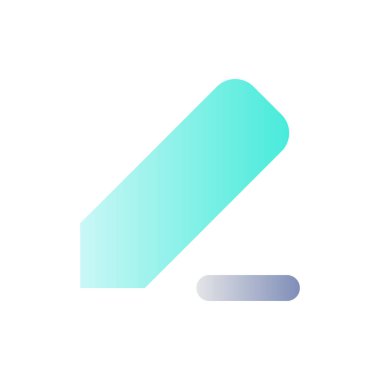 Düz gradyan renk ui simgesini alıyorum. Vurgulama, metin düzenleme. Yapılacaklar listesi. Dijital defter. Basit bir piktogram. Arayüz, mobil uygulama için UX tasarımı. Vektör izole edilmiş RGB illüstrasyonu