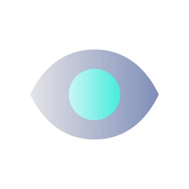 Seen flat gradient color ui icon. Recently viewed. Wide opened eye. Reading status. Access to info. Simple filled pictogram. GUI, UX design for mobile application. Vector isolated RGB illustration