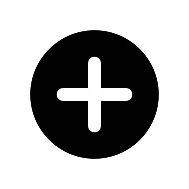 Add button black glyph ui icon. Increase volume. Toolbar control. Menu command. User interface design. Silhouette symbol on white space. Solid pictogram for web, mobile. Isolated vector illustration