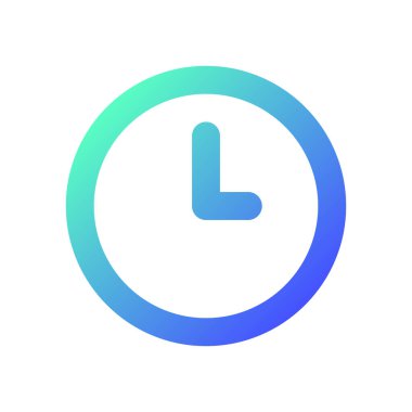 Saat pikseli mükemmel gradyan çizgisel ui simgesi. Alarmı kur. İzleme zamanı. Uyutma özelliği. Günlük hatırlatma. Satır rengi kullanıcı arayüzü sembolü. Modern tarz pictogram. Vektör izole edilmiş taslak çizimi