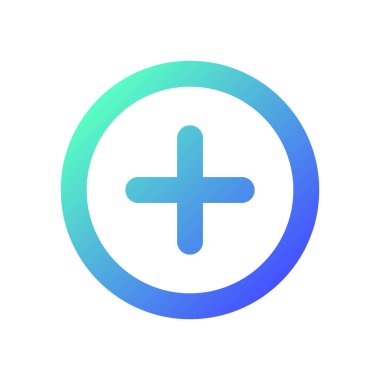 Düğme piksel mükemmel gradyan ui simgesi ekle. Sesi yükselt. Araç çubuğu kontrol elemanı. Menü komutu. Satır rengi kullanıcı arayüzü sembolü. Modern tarz pictogram. Vektör izole edilmiş taslak çizimi