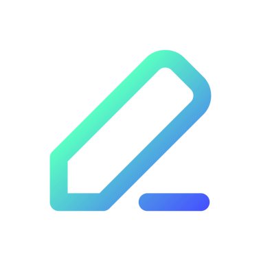 Piksel alarak not mükemmel gradyan ui simgesi. Vurgulama, metin düzenleme. Dijital defter. Satır rengi kullanıcı arayüzü sembolü. Modern tarz pictogram. Vektör izole edilmiş taslak çizimi