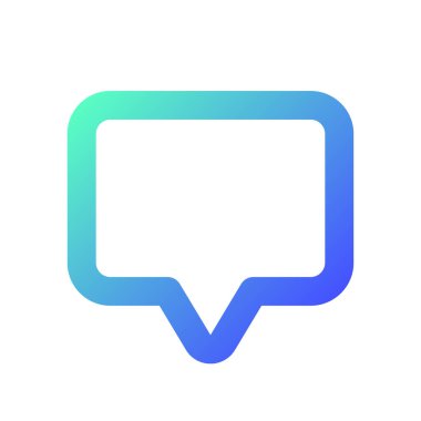 Leave note pixel perfect gradient linear ui icon. Social media notification. New message in chat alert. Line color user interface symbol. Modern style pictogram. Vector isolated outline illustration