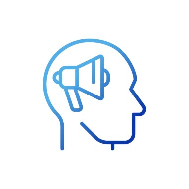 Neuromarketing pixel perfect gradient linear vector icon. Consumer neuroscience. Purchasing behavior research. Thin line color symbol. Modern style pictogram. Vector isolated outline drawing