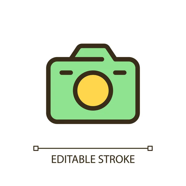 Camera Pixel Perfect Rgb Color Icon Digital Analogue Photographic Device — Vector de stock