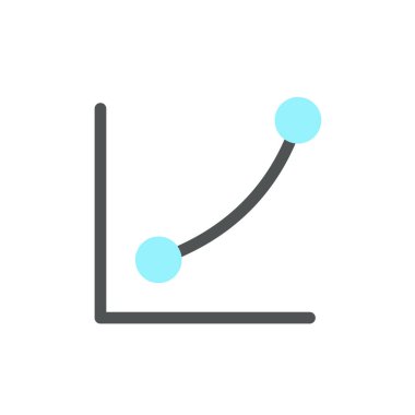 Curves tool flat color ui icon. Contrast, tone balance. Photo editor instrument. Photography retouch. Simple filled element for mobile app. Colorful solid pictogram. Vector isolated RGB illustration