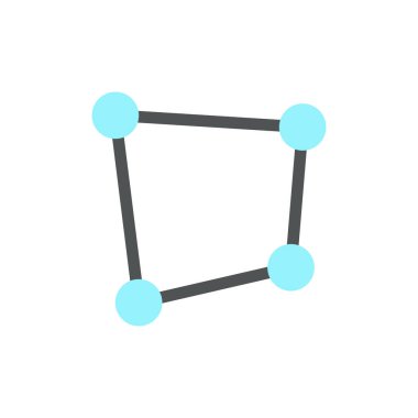 Perspective tool flat color ui icon. Photo editor instrument. Photography adjustment. Simple filled element for mobile app. Colorful solid pictogram. Vector isolated RGB illustration