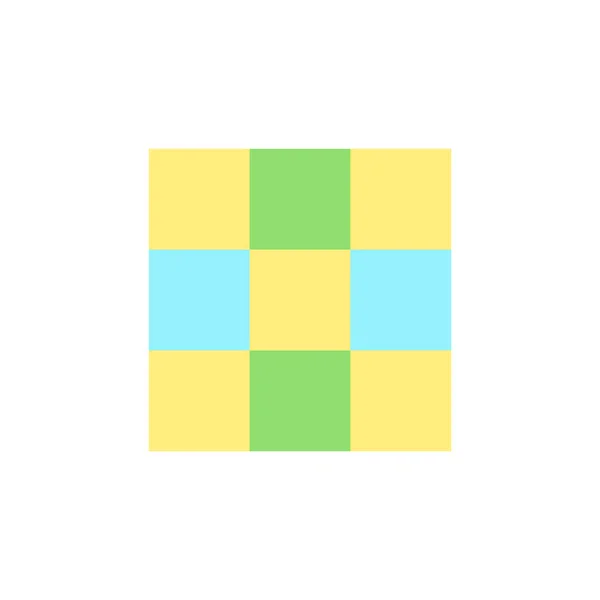 Rule Thirds Grid Flat Color Icon Photo Composition Dividing Picture — Stockvektor