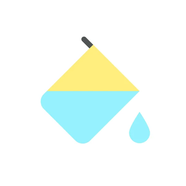 Paint Bucket Tool Flat Color Icon Colour Replacement Fill Area — Stockvektor