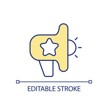 Exclusivity in marketing RGB color icon. Desirable brand promotion. Offering discounts, special incentives. Isolated vector illustration. Simple filled line drawing. Editable stroke. Arial font used