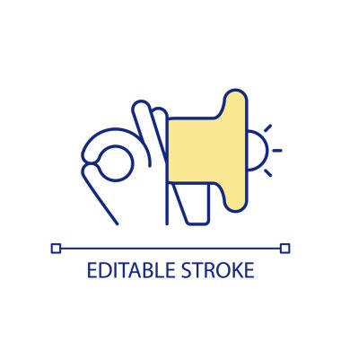 Effectiveness in marketing RGB color icon. Successful advertising campaign. Measurement of quality. Isolated vector illustration. Simple filled line drawing. Editable stroke. Arial font used